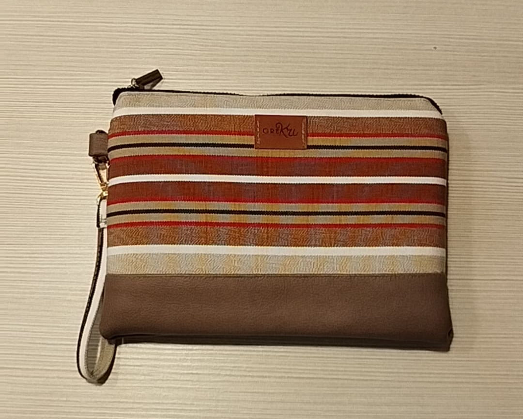 Pochette fantasia a righe_GreKri Bags