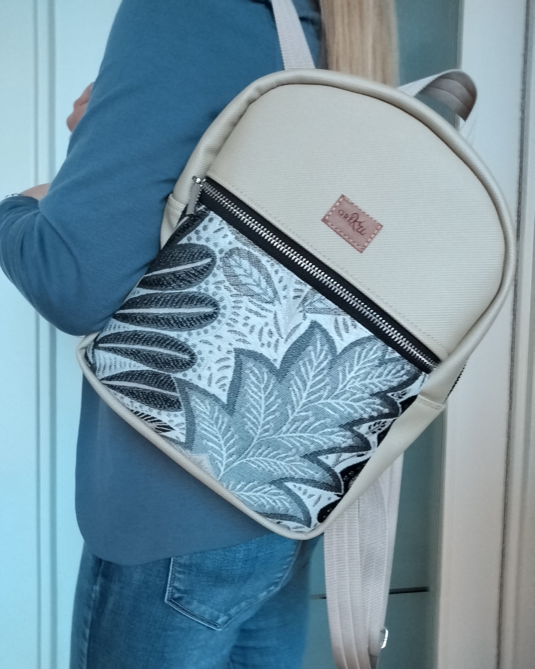 Zaino fantasia foglie - GreKri Bags