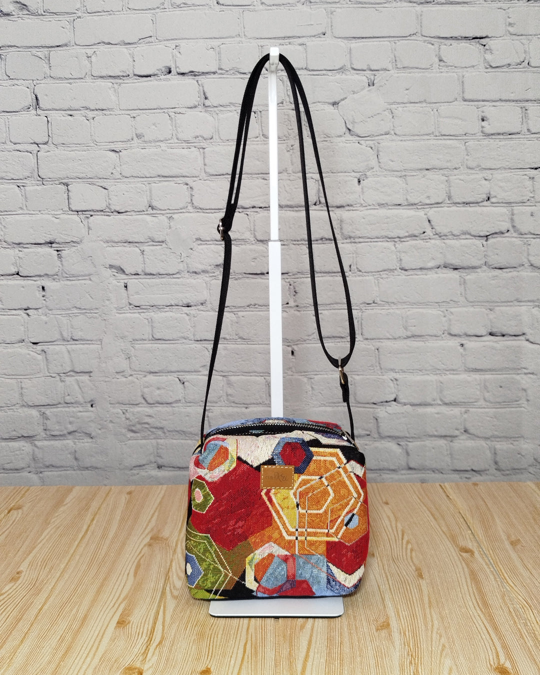 tracolla cubotto fantasia etnica2 GreKri Bags