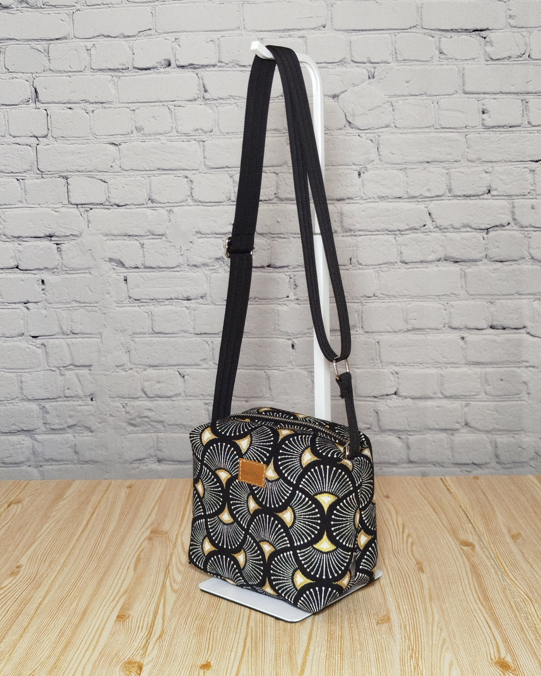 tracolla cubotto fantasia ventagli2 GreKri Bags