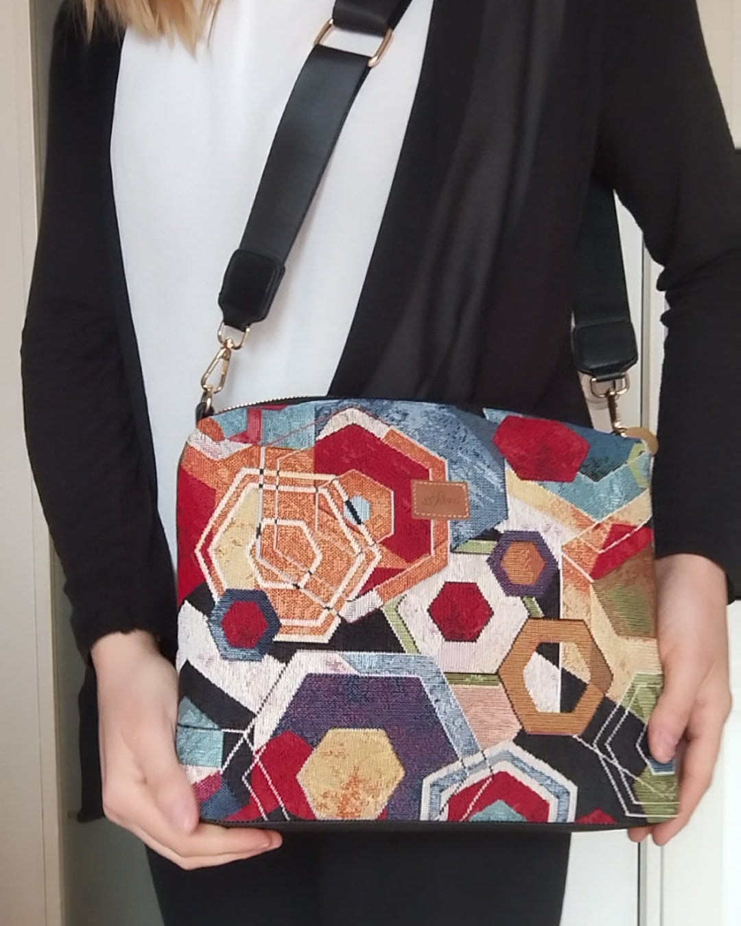 tracolla fantasia etnica dettaglio_GreKri Bags